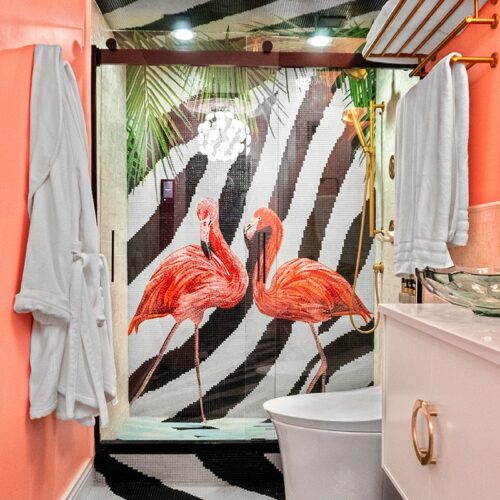 Master Bathroom Tile/Flamingo Mosaic Tile