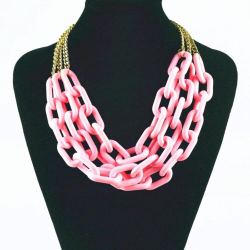 Statement Big Acrylic Chunky Chain Multi Layer Necklace Choker Necklaces & Pendants Fashion 2018 Party Women Jewelry - Image 4