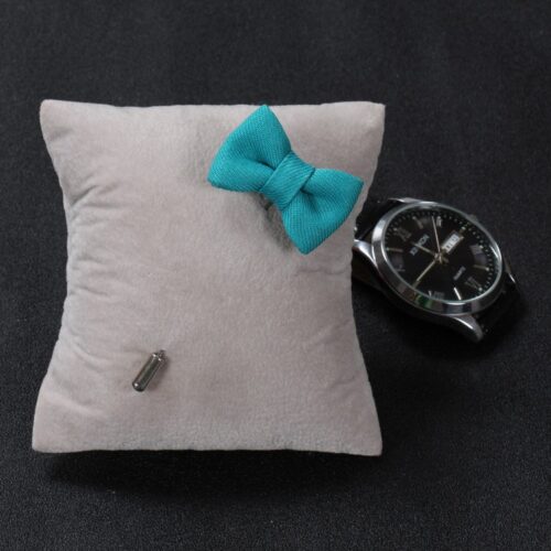 Solid Twill Mini Bow Tie Lapel Pin - Image 4