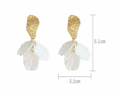 Coral Glass Earrings - Image 6