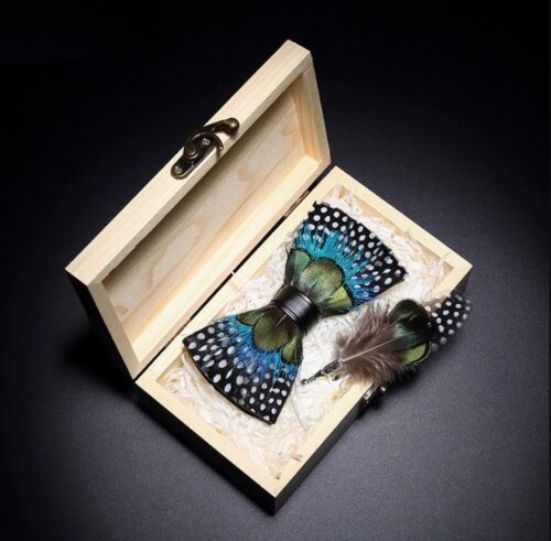 Handmade Feather Bow Ties | Pheasant, Dominecker, Peacock + - Image 9