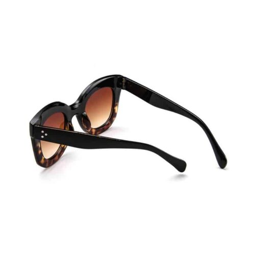 Large Cat Eye Tortoise Shell Designer Sunglasses - Image 3