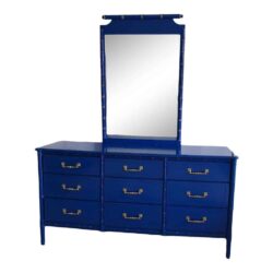Vintage Faux Bamboo Henry Link Bali Hai Dresser