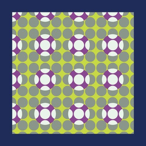 Abstract Geometric Circle Pocket Square, Handkerchief