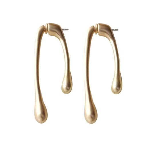 Dripping In Gold Paint Drip Earrings