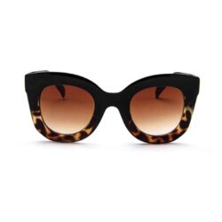 Large Cat Eye Tortoise Shell Designer Sunglasses