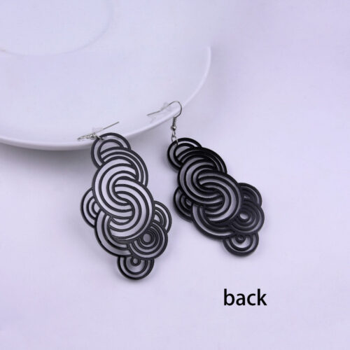 Coming Full Circle | Wynwood Miami Inspired Acrylic Earrings - Image 2