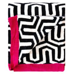 Peak & Valley Extra Long Woven Geometric Throw