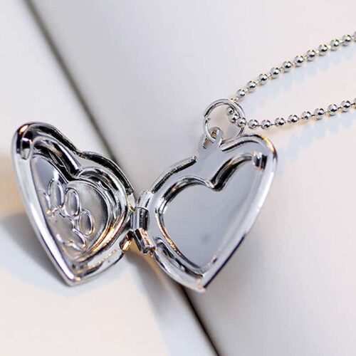 Pawsitivity Perfect #1 Paw Print Locket Necklace - Gifts for Pet Lovers - Image 3