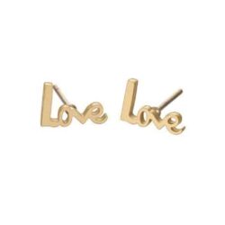 Word To Love | Love Stud Earrings