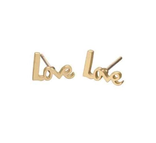 Word To Love | Love Stud Earrings