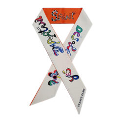 French Artist Lettered "Yes, Important Love" Skinny Scarf