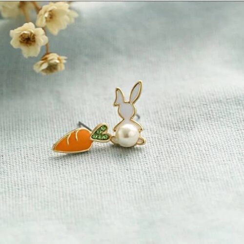 Carrot & Cotton Tale Bunny Earrings - Image 4