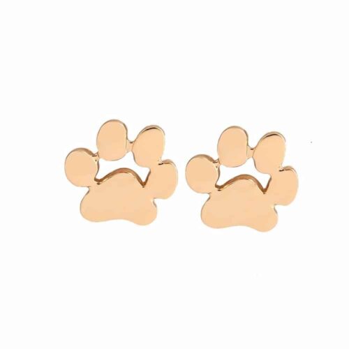 Adorable Paw Stud Earrings Gold | Gifts for Pet Lovers | Gold Paw Earrings | Silver Paw Earrings | Paw Print Earrings
