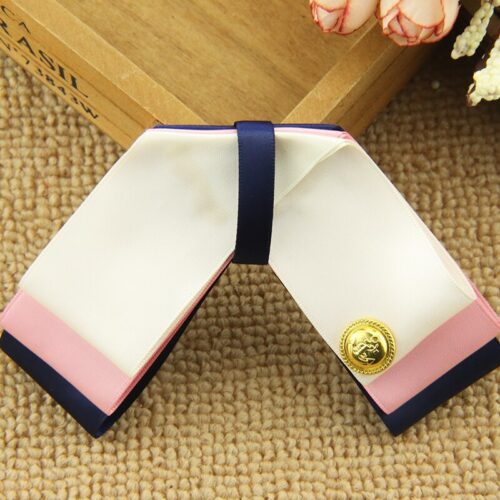 Women's Designer French Flat Layered Bow Tie Blouse Brooch - Image 4