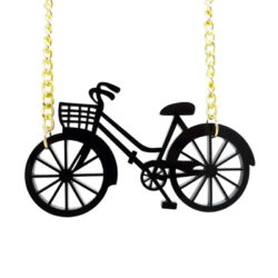 Peddle Through | Acrylic Bicycle Necklace