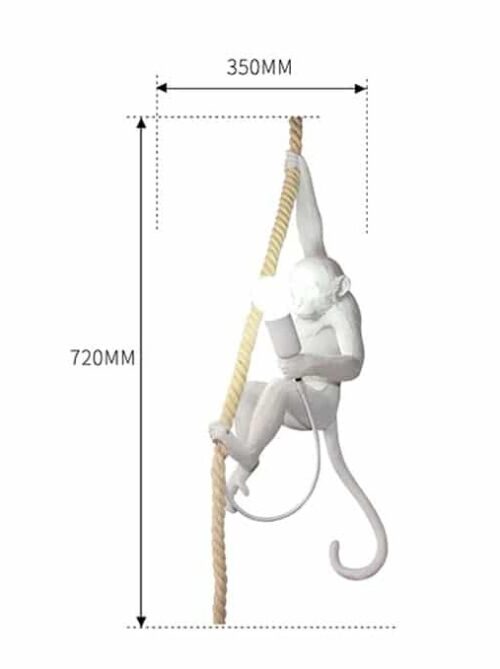 Hanging Monkey Wall Sconce - Image 2