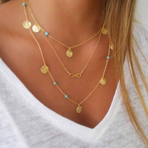Infinity | Boho Multilayer Chain Necklaces, Infinity Symbol - Image 2