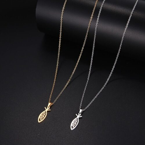 JESUS Fish Shape Necklace | #1 Beautiful Jewelry For Christians - Image 2