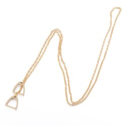 Stirred Up | Equestrian Double Stirrups Horse Rider Necklace