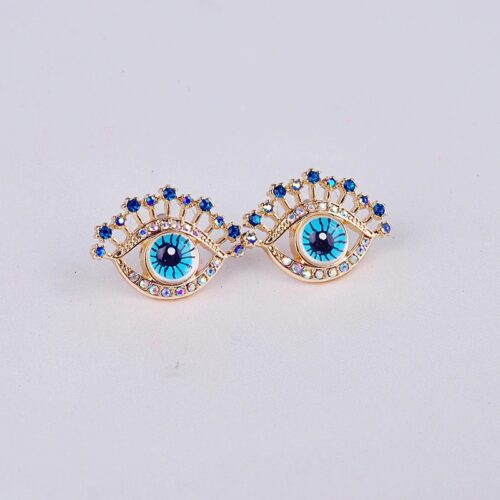 Eye on You | Realistic Eye Shaped Designer Stud Earrings - Image 2