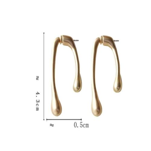 Dripping In Gold Paint Drip Earrings - Image 7