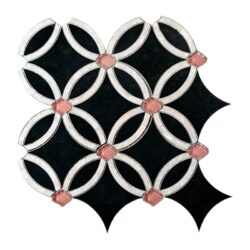 Moonlight In Paris | Art Deco Water Jet Marble Geometric Tile