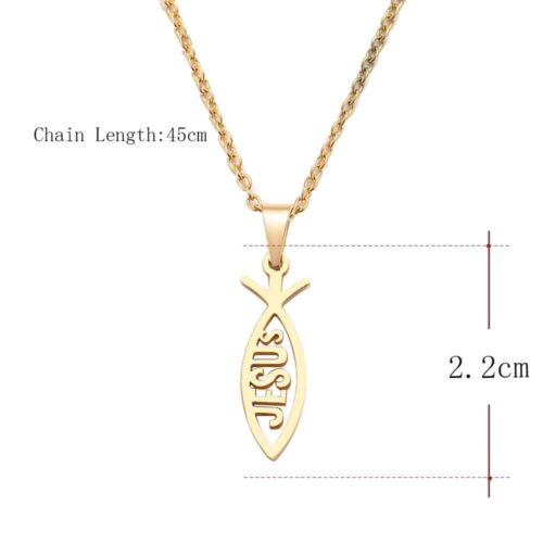 JESUS Fish Shape Necklace | #1 Beautiful Jewelry For Christians - Image 6
