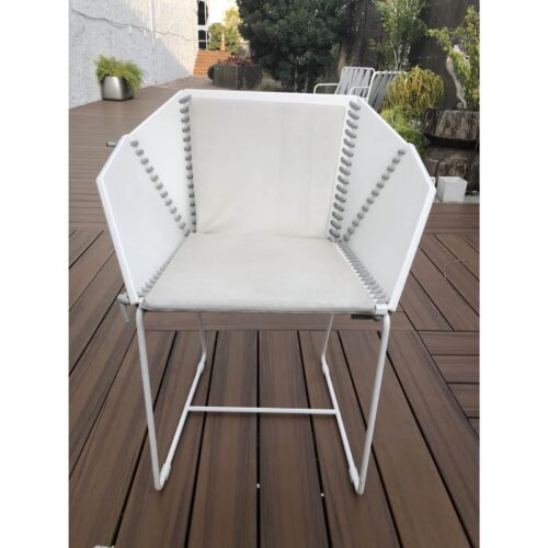 Gandia Blasco Baseball Stitch Marine Grade Patio Dining Chairs - Set of 4 - Image 3