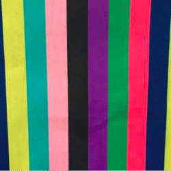 Caribbean Multi-Stripe Colorful Linen Fabric