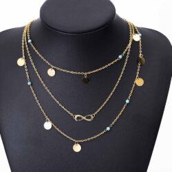 Infinity | Boho Multilayer Chain Necklaces, Infinity Symbol