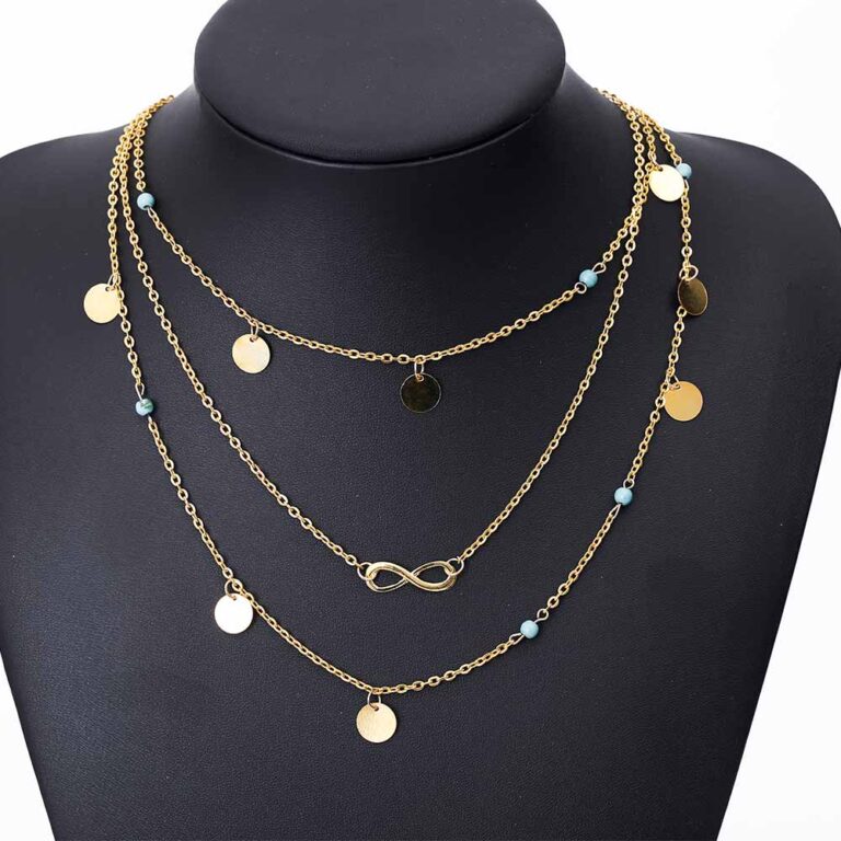Infinity | Boho Multilayer Chain Necklaces, Infinity Symbol