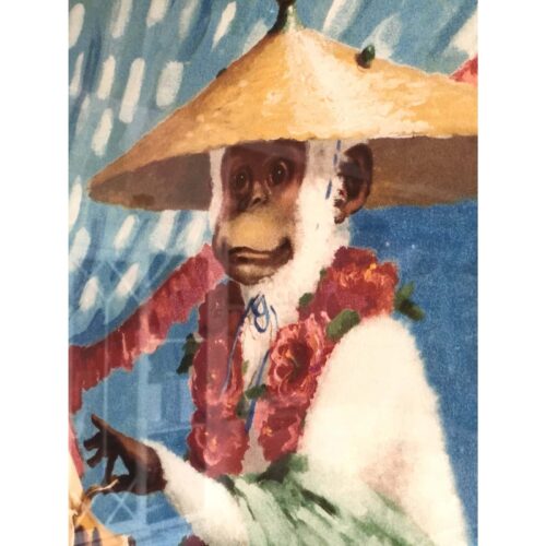 "Monkey With Banana" Contemporary Anthropomorphic Limited Edition Print by Dan Poole, Framed - Image 2