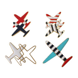 Take Flight | Colorful, Artistic Small Airplane Pins Brooch