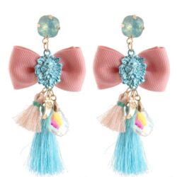 versace style earrings, leopard earrings, tassel earrings, bohemian earrings, tassle earrings