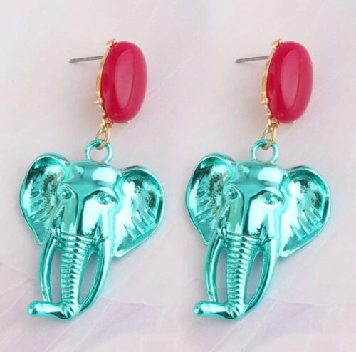 #1 Chromatic Creative Unique Elephant Earrings - Image 6