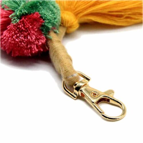 Super Thick Bohemian Handmade Tassel Bag Tie or KeyChain - Image 5