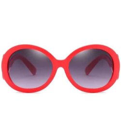 Fun, Stylish & Eclectic Red Scroll #1 Designer Sunglasses