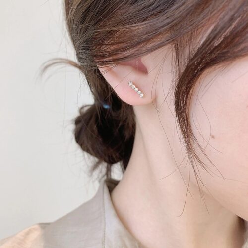 #1 Unique Pendulum Swings | Modern Pearl Designer Earrings | Gold, Black Pearl Earrings - Image 7