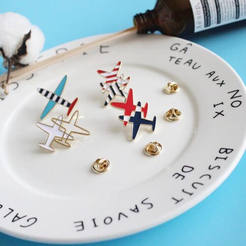 Take Flight | Colorful, Artistic Small Airplane Pins Brooch - Image 6