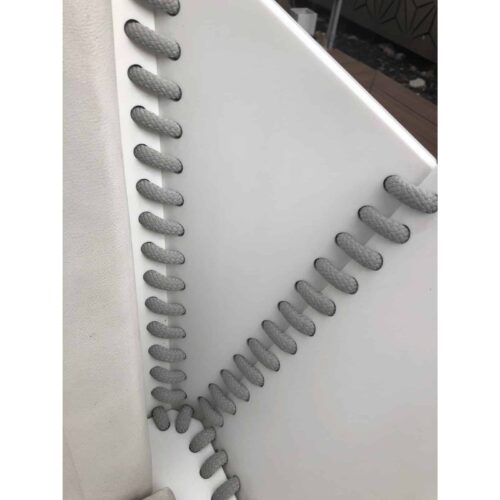 Gandia Blasco Baseball Stitch Marine Grade Patio Dining Chairs - Set of 4 - Image 4