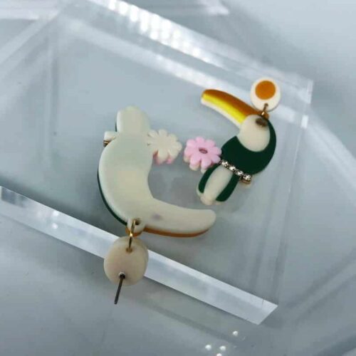 Toucan Earrings | Beach Resort Wear - Image 3