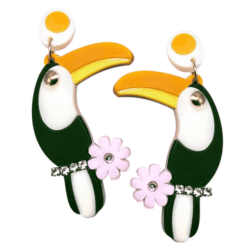 Toucan Earrings | Beach Resort Wear
