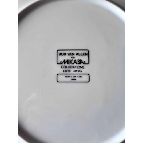 1970s Designer Bob Van Allen for Mikasa Colorations Saturn Dinner & Salad Plate Set - 20 Pieces - Image 5