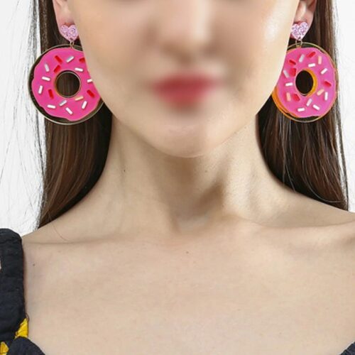 Designer Donut Lovers Earrings | Best Gift For Donut Lovers - Image 3