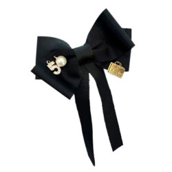No. 5 Classic Black Bowtie For Blouses or Home Decor