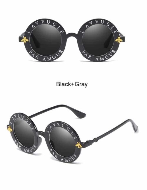 Glamorous & Chic Retro L' Avenugle 3 Word Amour "Blinded By Love" Sunglasses - Image 5