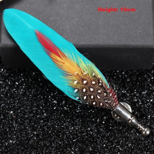 Ladies or Mens Feather Pin For Suits or Hats - Image 5