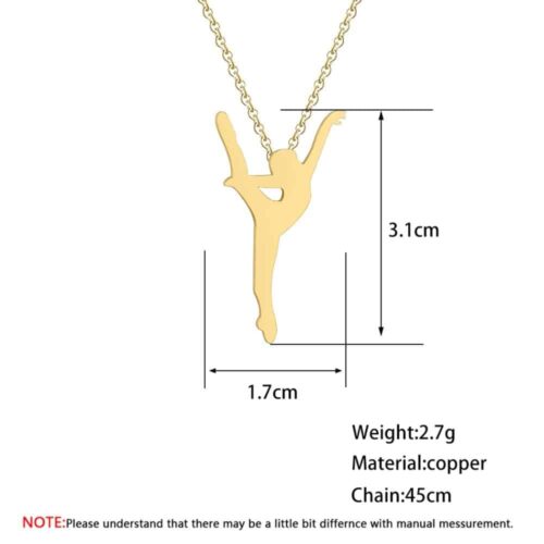 Silhouette Ballerina Dance Necklace - Image 4
