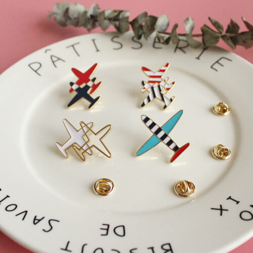 Take Flight | Colorful, Artistic Small Airplane Pins Brooch - Image 2